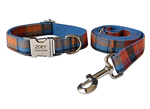 Personalized Dog Collar with Names & Phone Numbers Engraved for Small, Medium, Large Pets