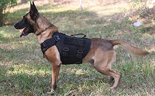 ICEFANG GN3 Tactical Dog Harness with Handle, Black