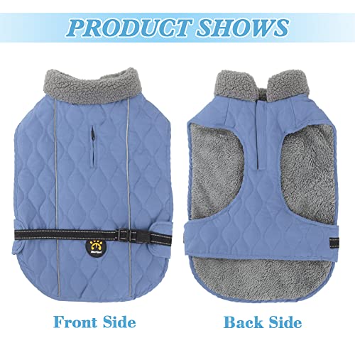 Winter Dog Coats for Small, Medium, and Large Dogs: Adjustable, Warm, and Reflective