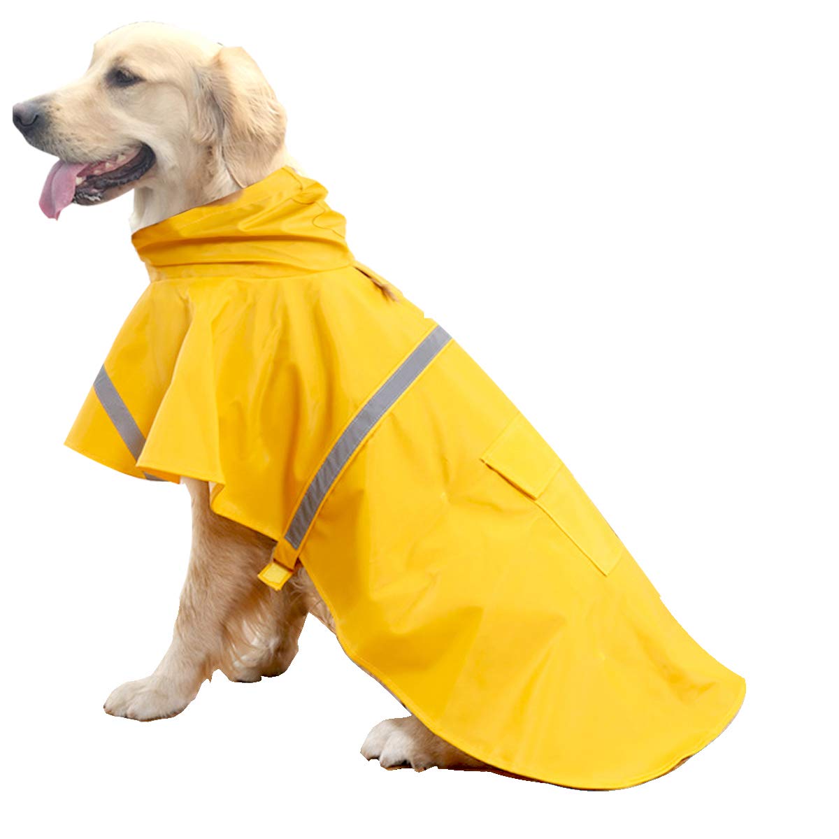 HAPEE Reflective Raincoat for Large Dogs