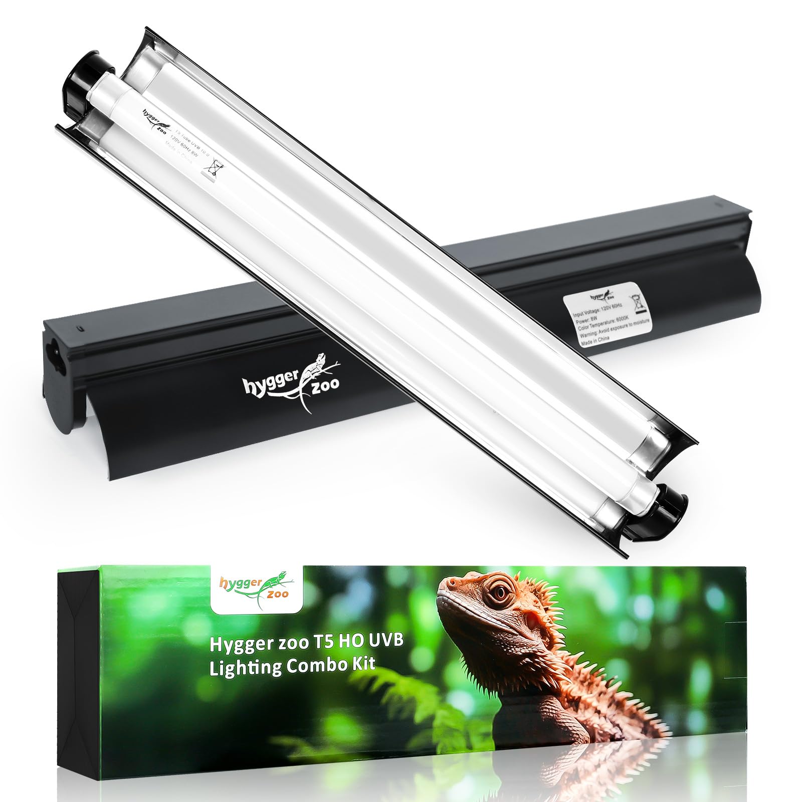 Tropical and Desert Reptile Light Fixture Combo Kit