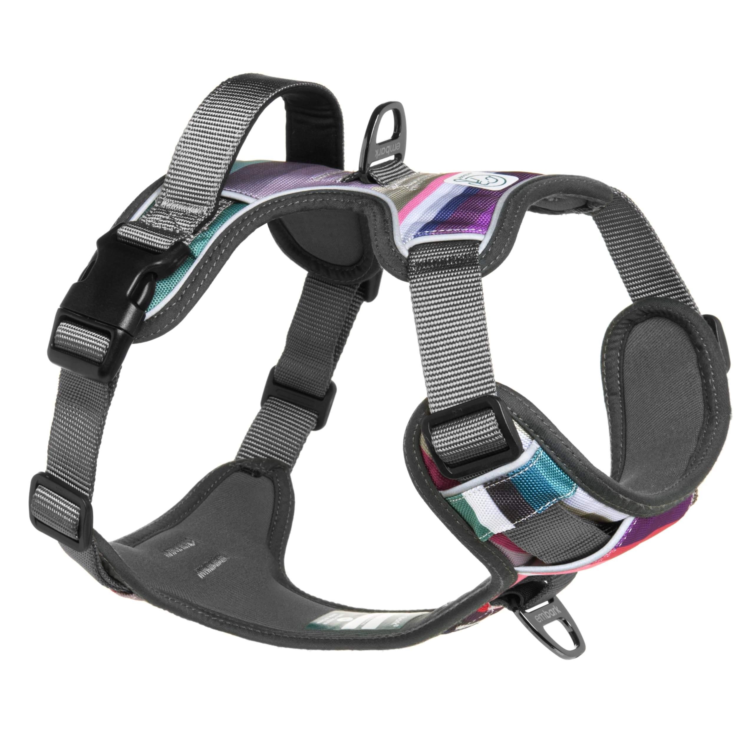 Urban Dog Harness for Medium Dogs - Reflective Trim, No Pull, Front Clip, Military Grade Nylon